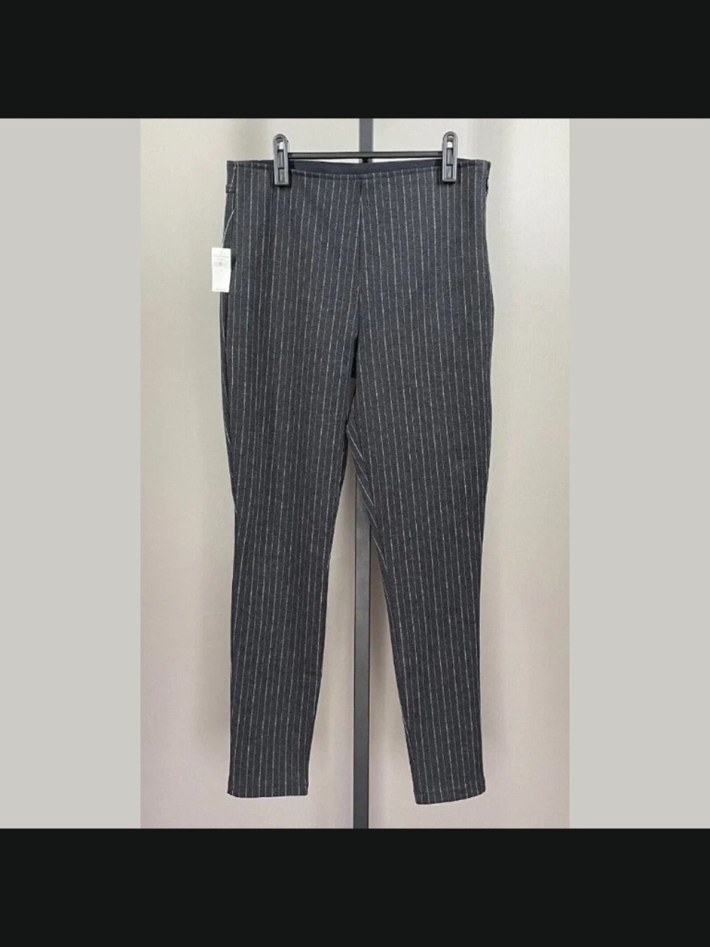NEW Gap Pants Womens Medium black pin stripe skinny classic preppy casual